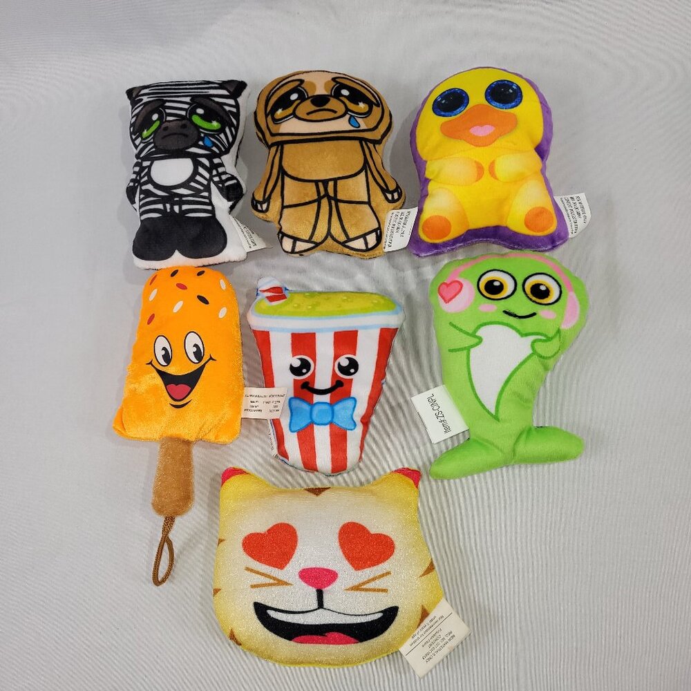 Plush Mini 6" Animal Figure Food Lot 7 Carnival Prize Stuffed Toy